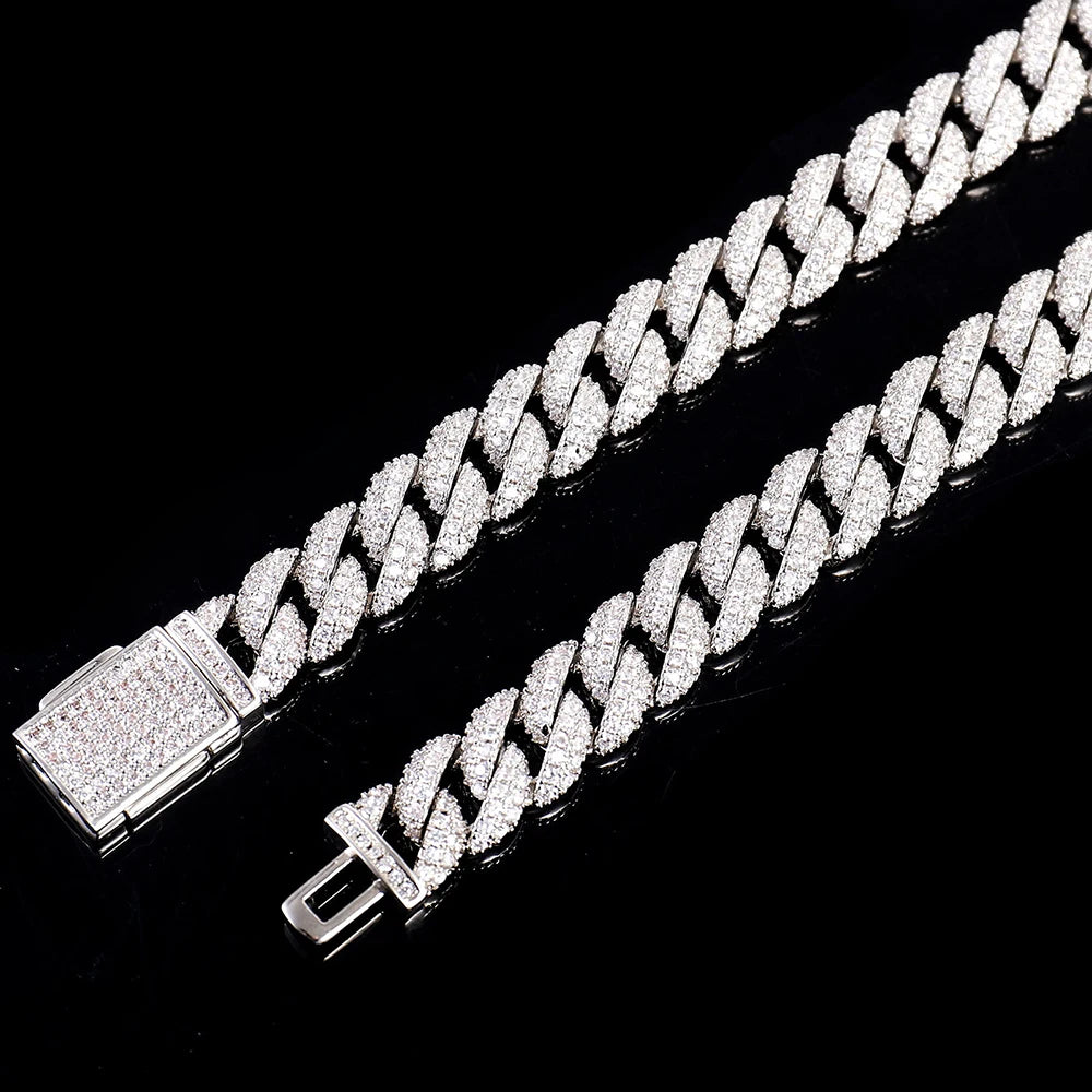Miami Ice Link Bracelet - White Gold