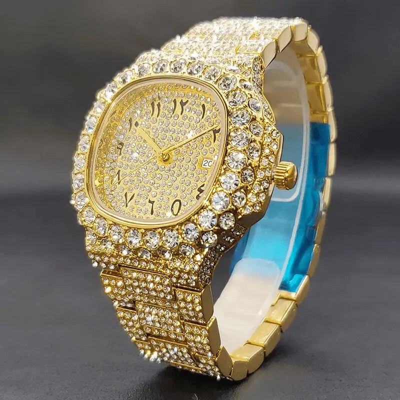 Square Dial Diamond Watch