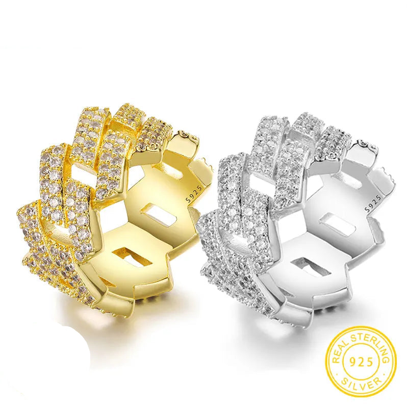 Sterling silver Cuban ring