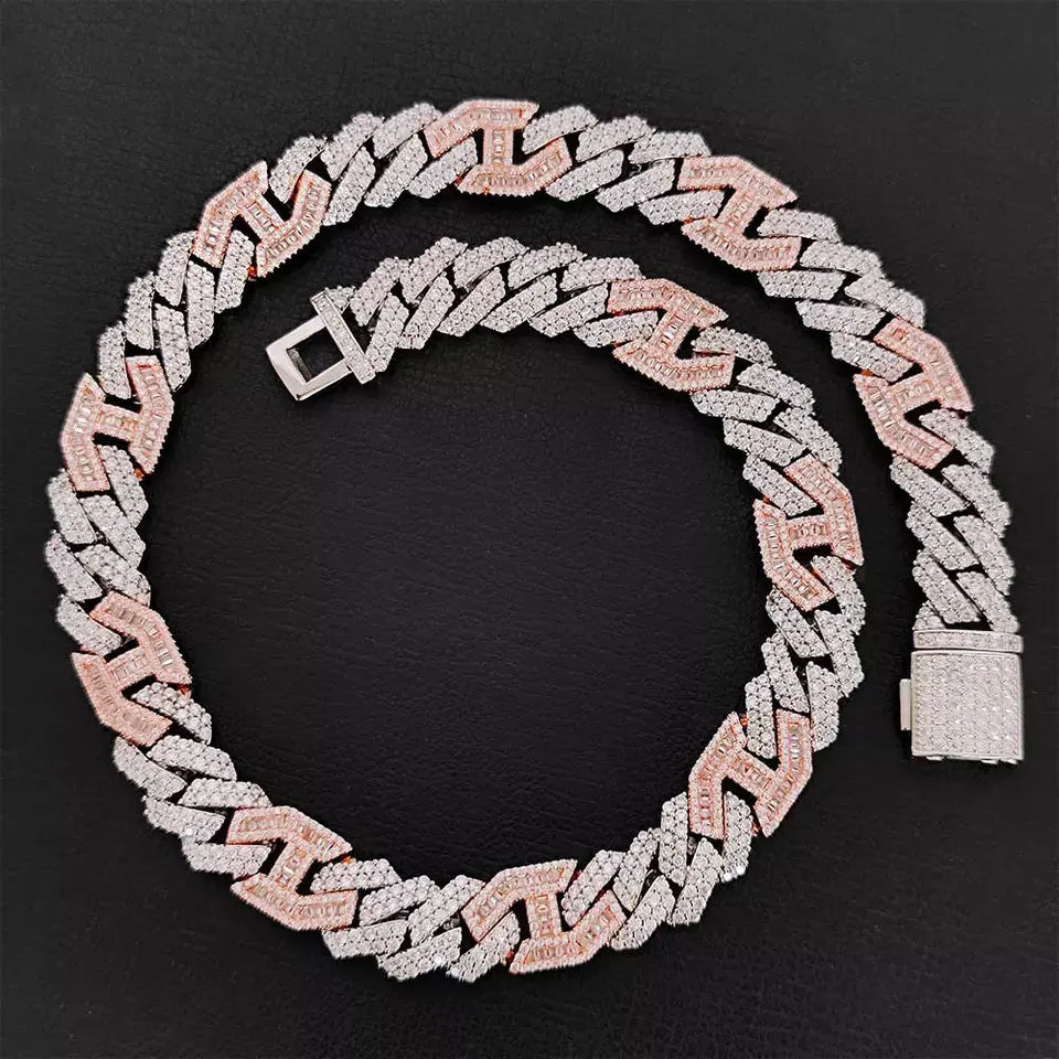 Two Tone Cuban Link Bracelet
