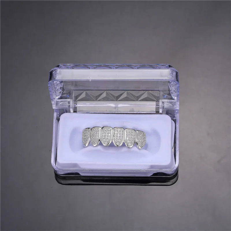 Hip Hop Full Iced Out Teeth Grillz Caps