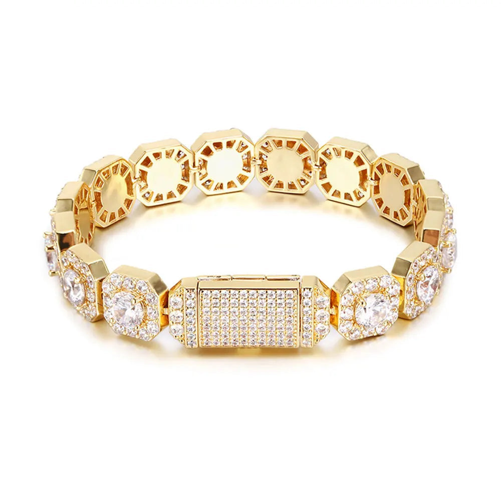 Miami Ice Vvs Clustered Bracelet - White Gold