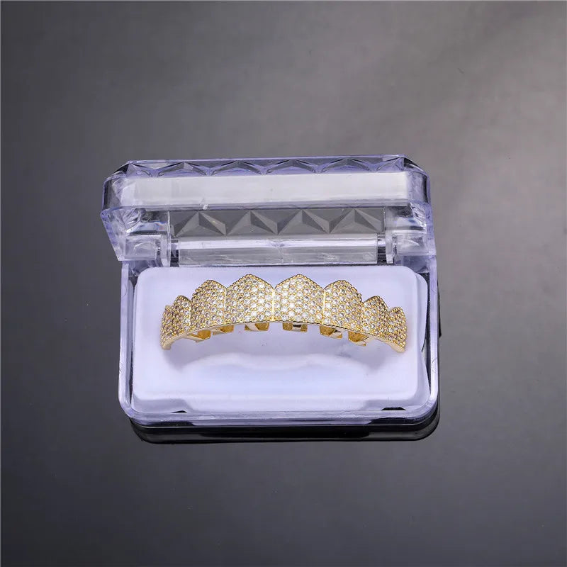 Hip Hop Iced Out Teeth Grill Top/Bottom