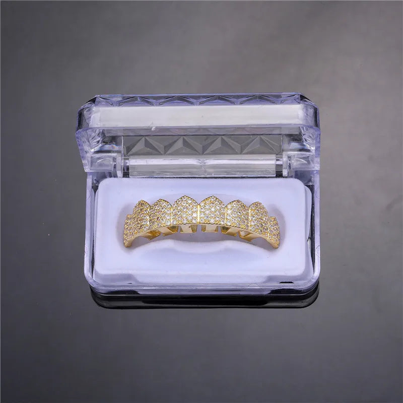 Hip Hop Iced Out Teeth Grill Top/Bottom