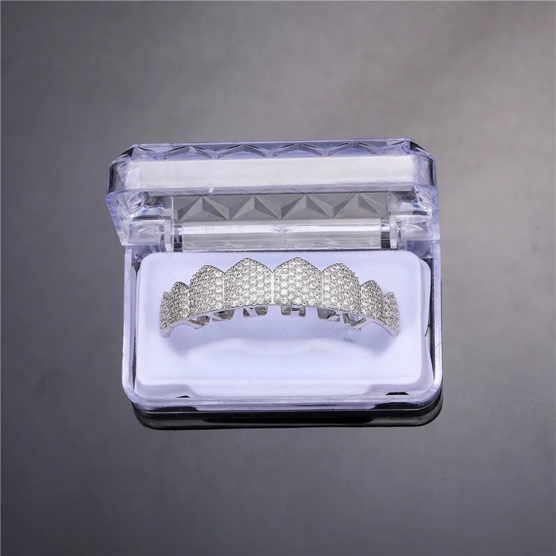 Hip Hop Iced Out Teeth Grill Top/Bottom