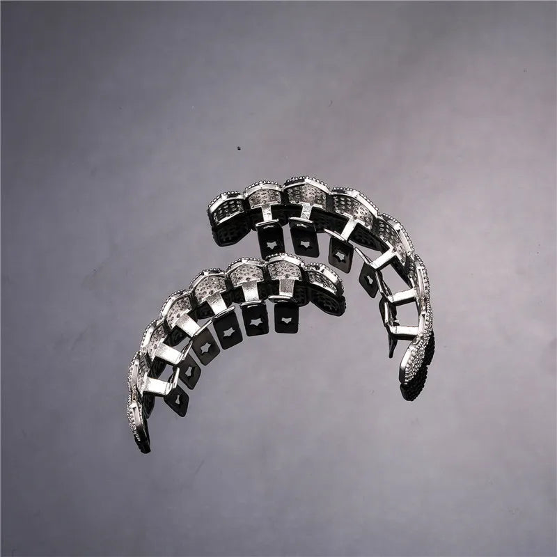 Hip Hop Iced Out Teeth Grill Top/Bottom