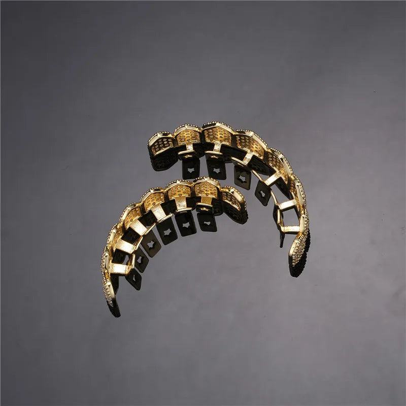 Hip Hop Iced Out Teeth Grill Top/Bottom