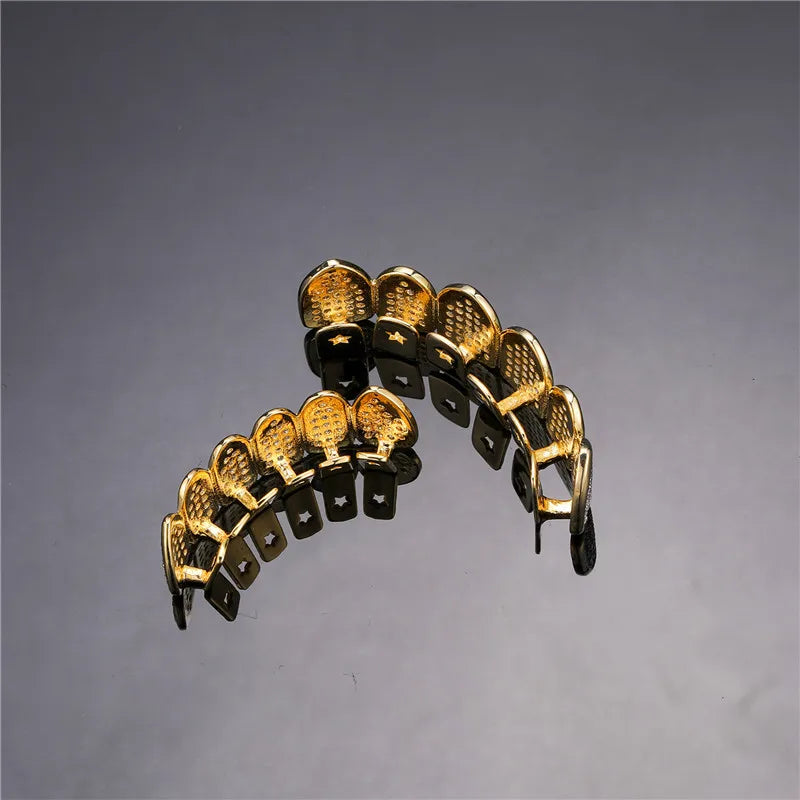 Hip Hop Full Iced Out Teeth Grillz Caps