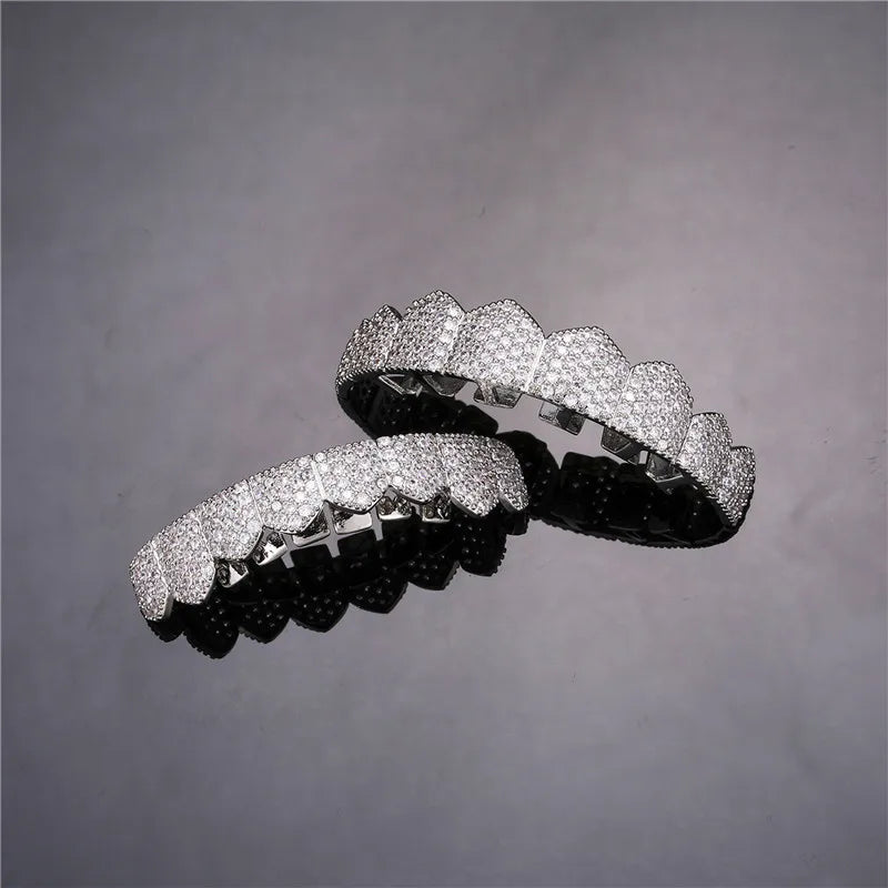 Hip Hop Iced Out Teeth Grill Top/Bottom