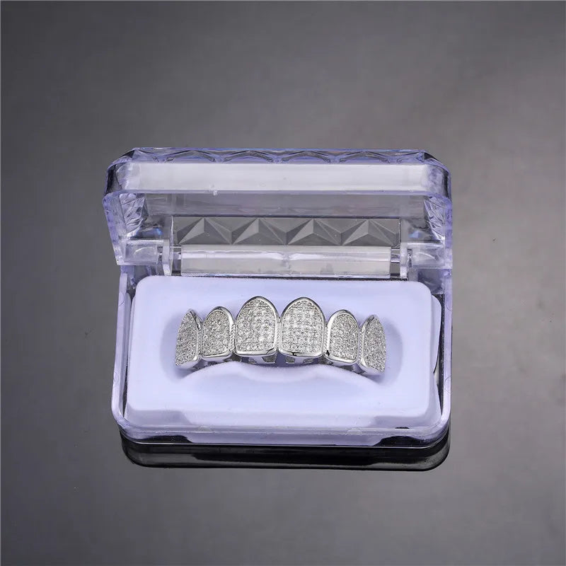 Hip Hop Full Iced Out Teeth Grillz Caps
