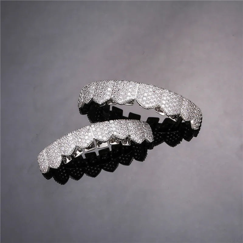 Hip Hop Iced Out Teeth Grill Top/Bottom