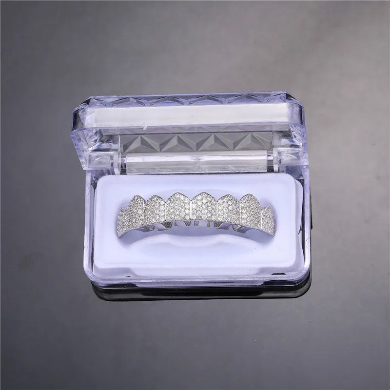 Hip Hop Iced Out Teeth Grill Top/Bottom