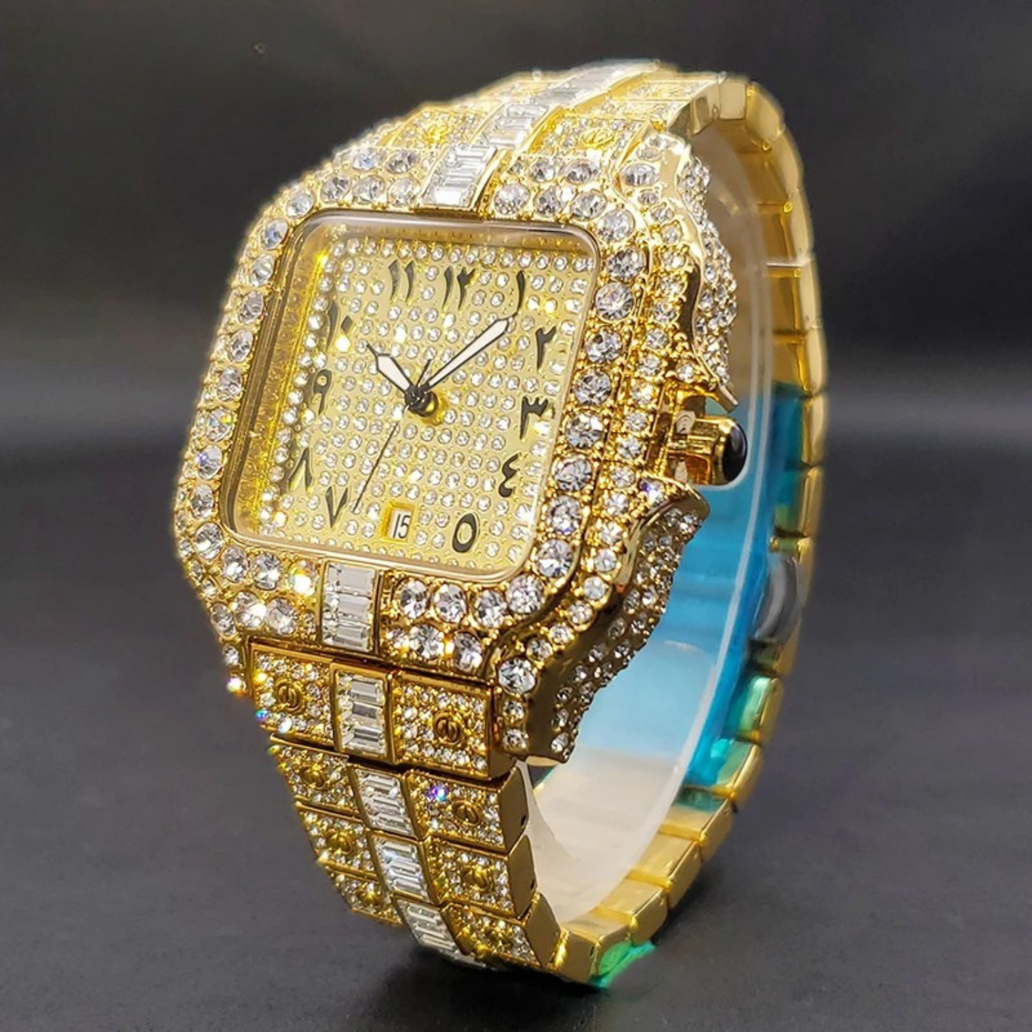 Luxury Diamond Men's Quartz Watch