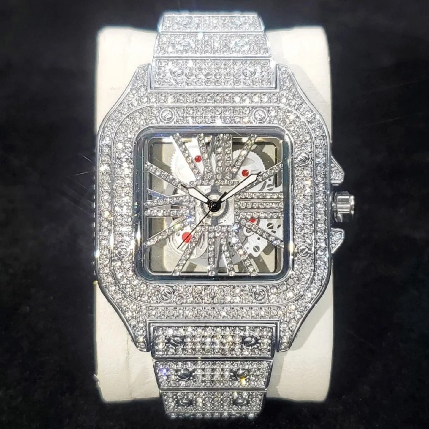 Square Full Diamond Watch for Men