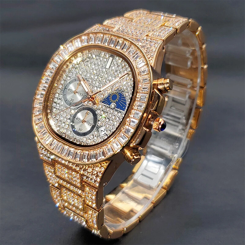 Miami Ice Atlas Baguette Watch