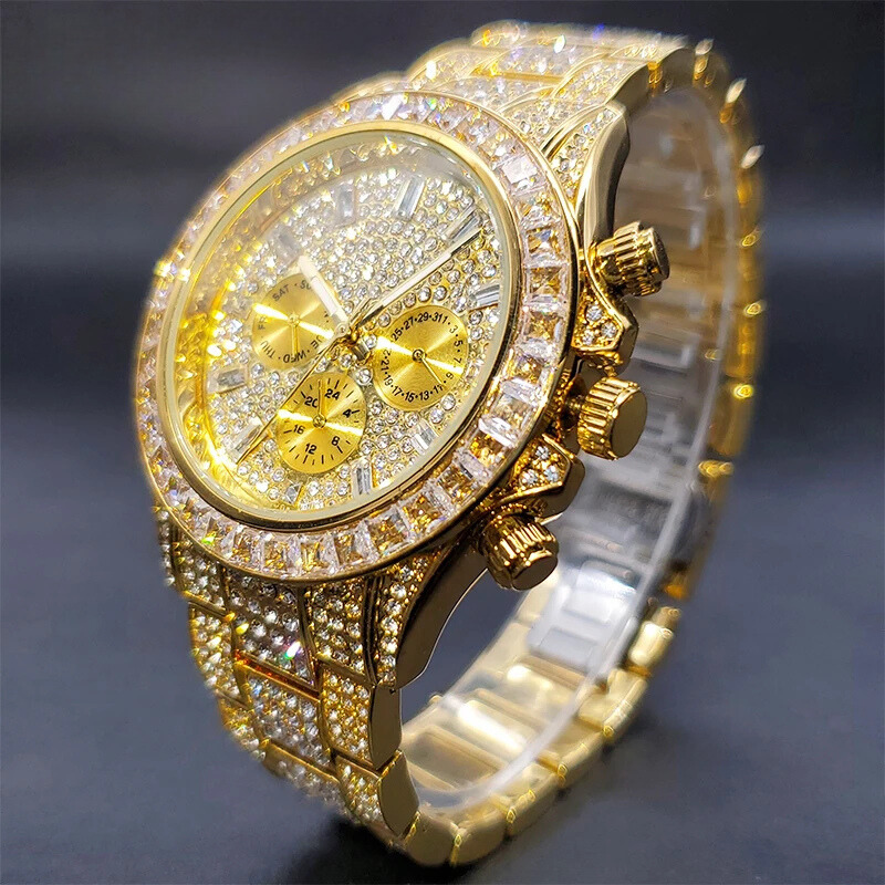 Miami Ice Chronos Baguette Watch