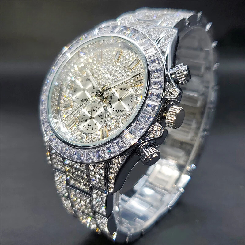 Miami Ice Chronos Baguette Watch