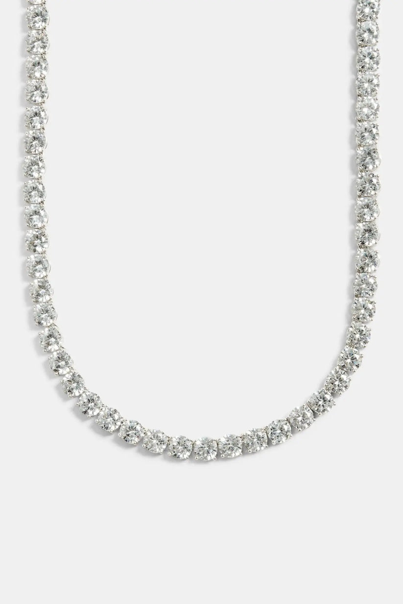 White Gold Tennis Necklace