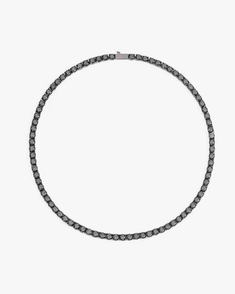 Miami Ice 5mm Tennis Chain - Black