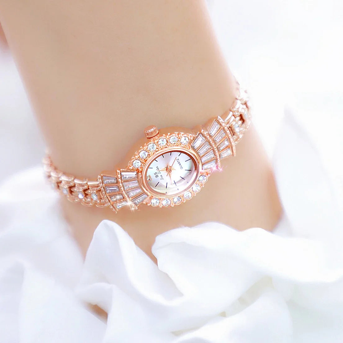 iced-out men's watch