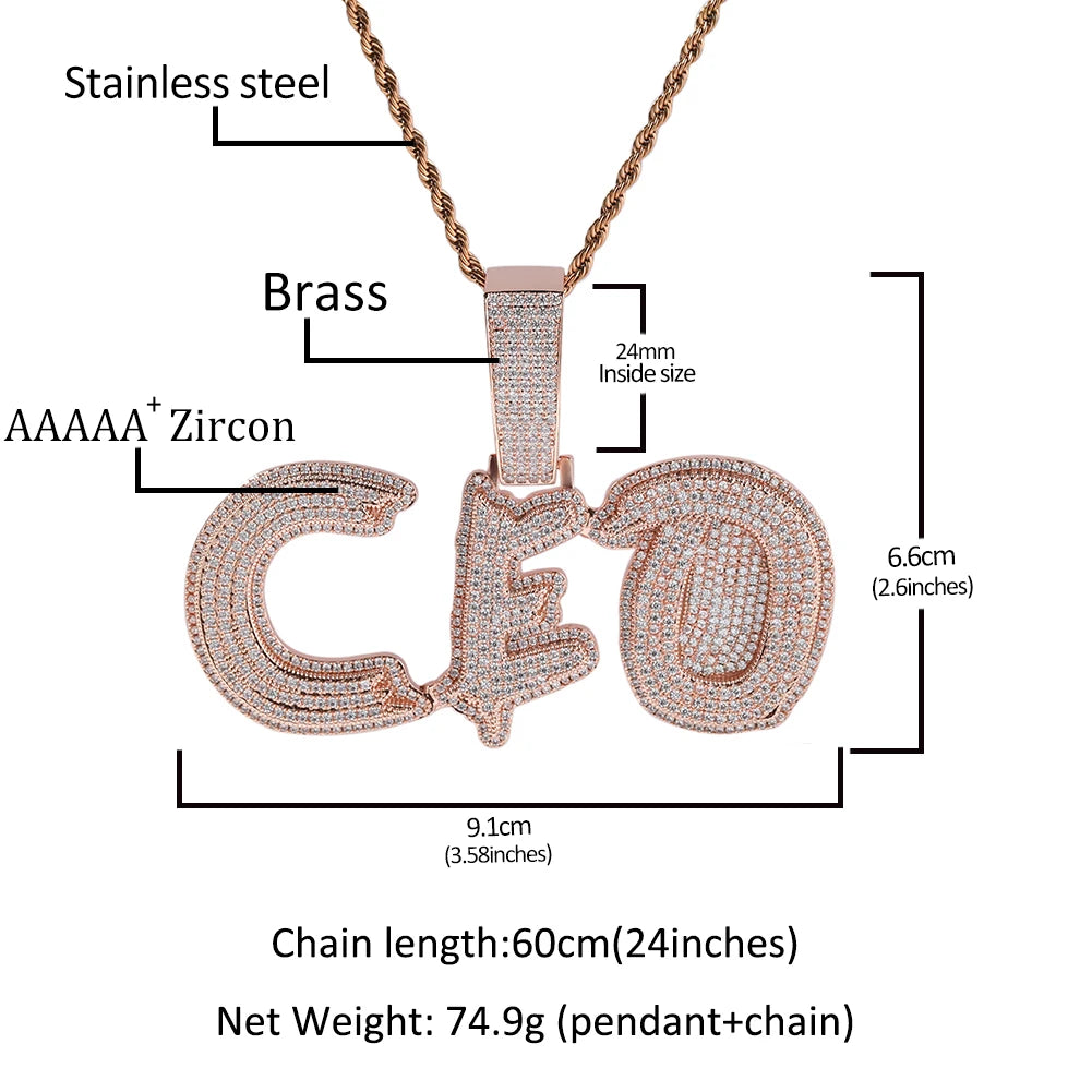 personalized pendant necklace