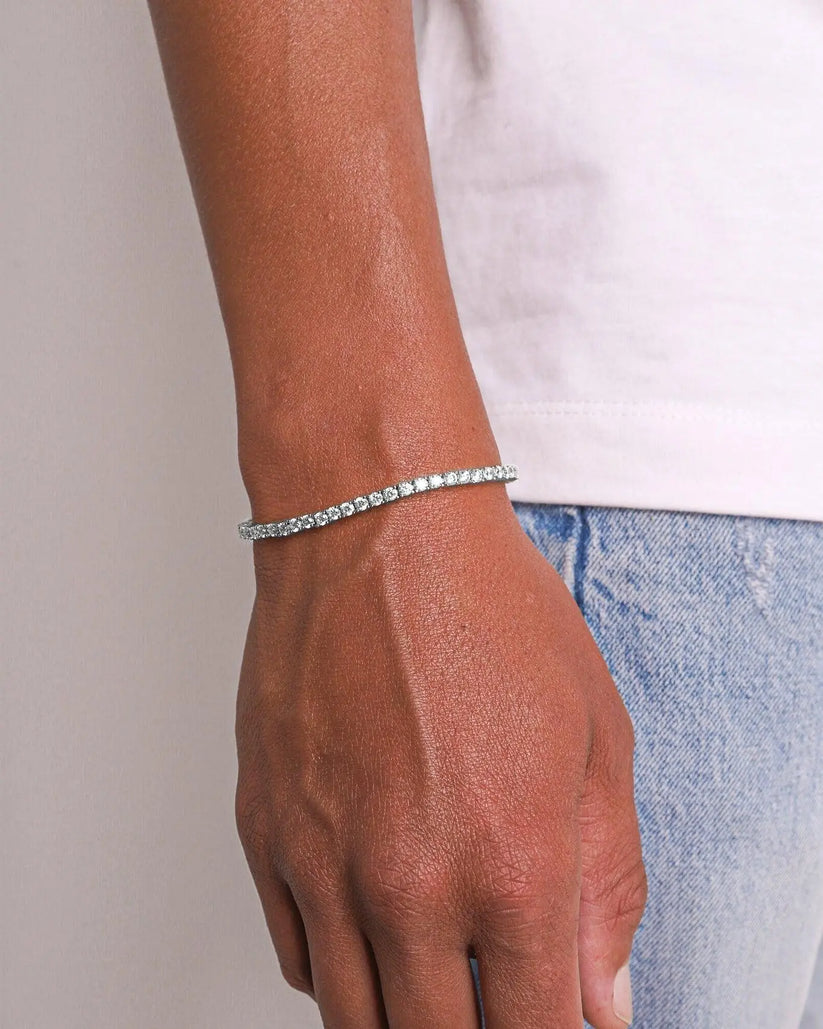 Miami Ice 3MM VVS tennis bracelet - White Gold