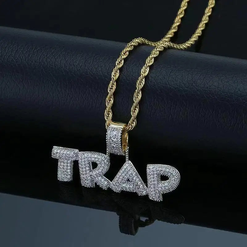 white gold name necklace
