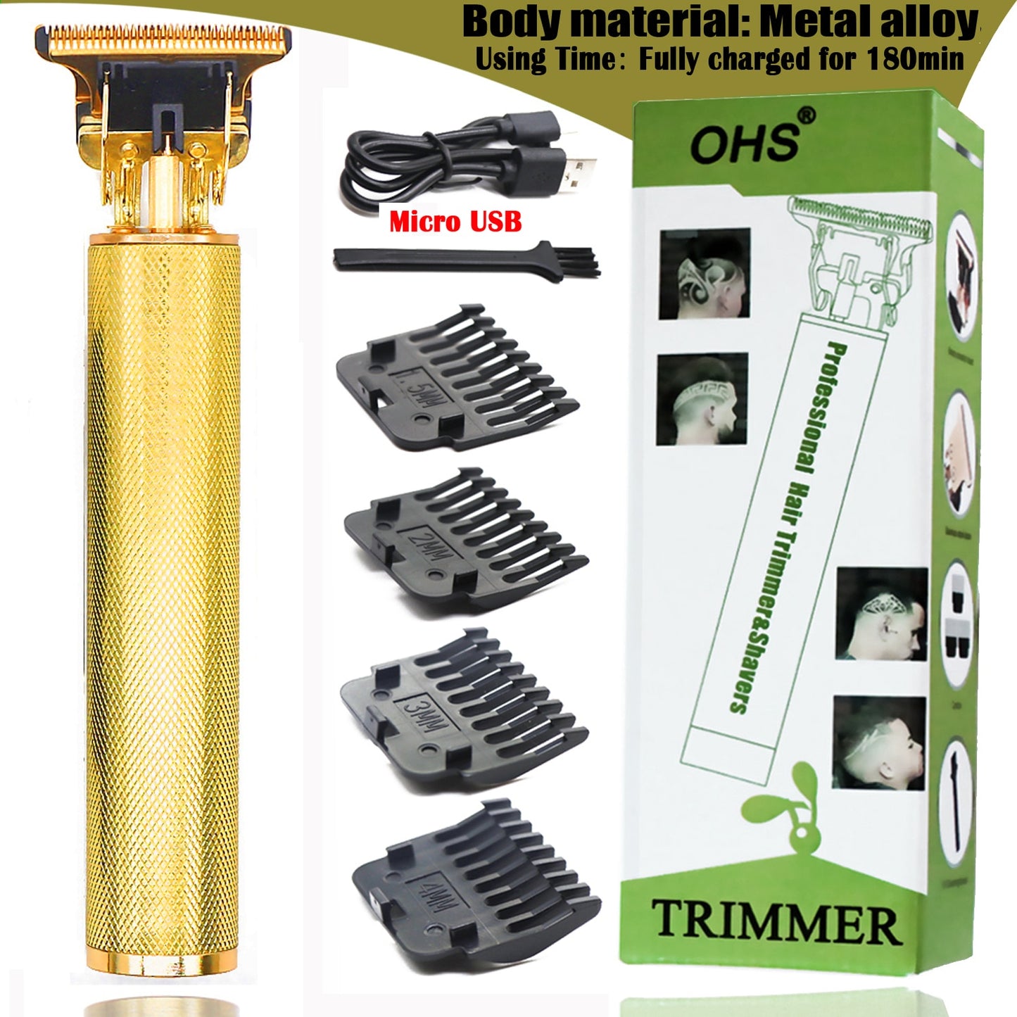Professional Barber Hair Clippers/Trimmers 2.0