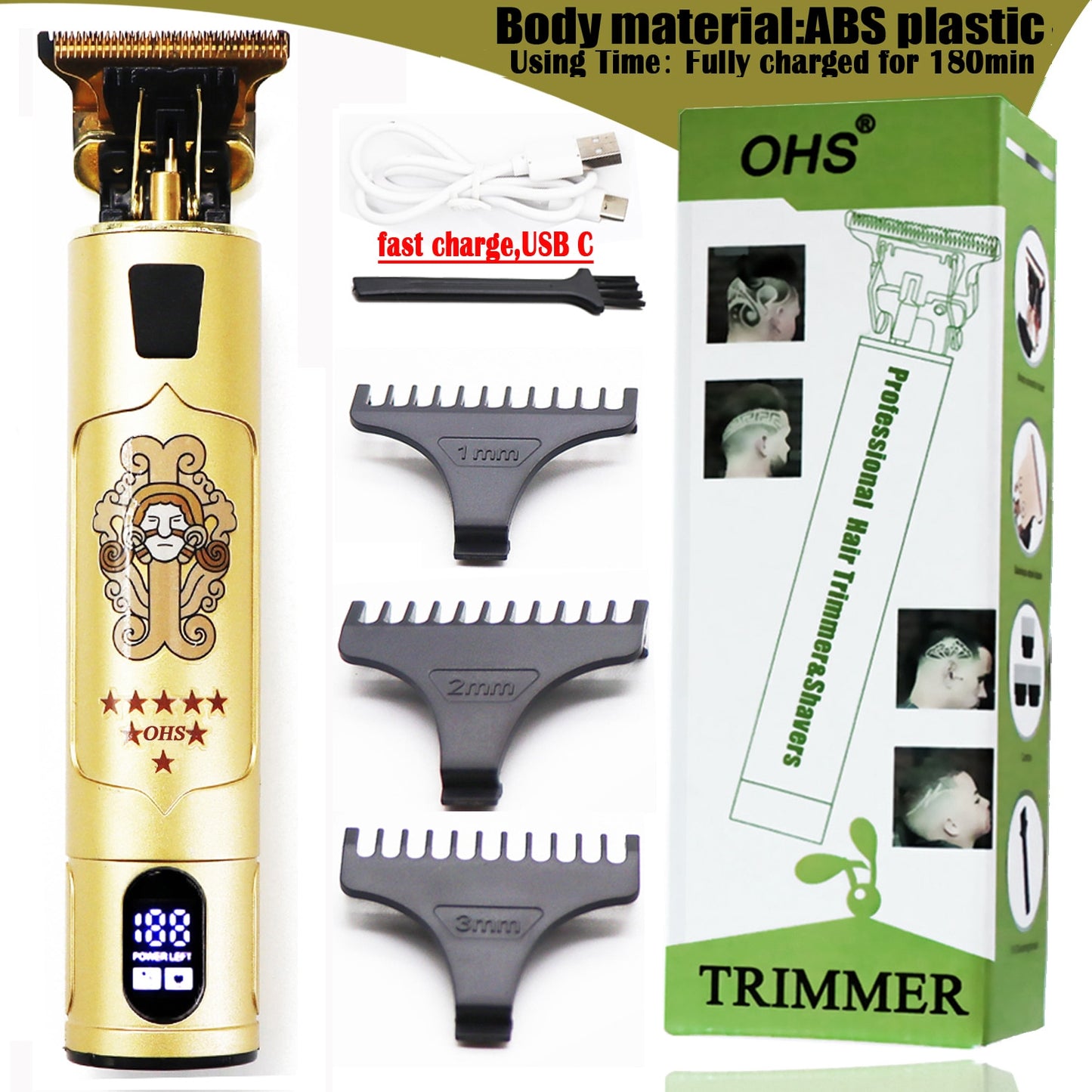 Professional Barber Hair Clippers/Trimmers 2.0