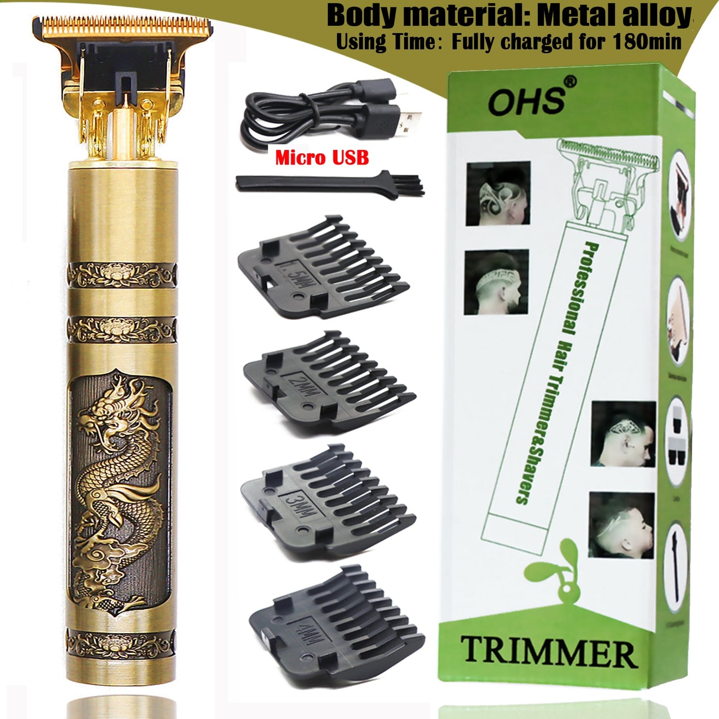 Professional Barber Hair Clippers/Trimmers 2.0