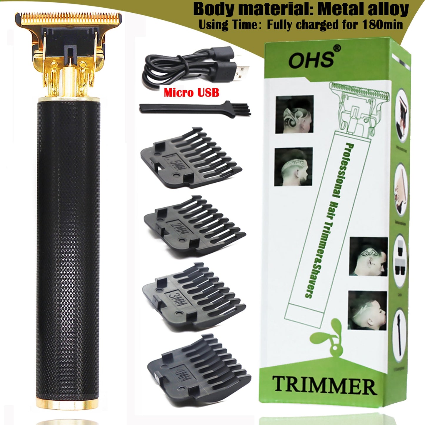 Professional Barber Hair Clippers/Trimmers 2.0