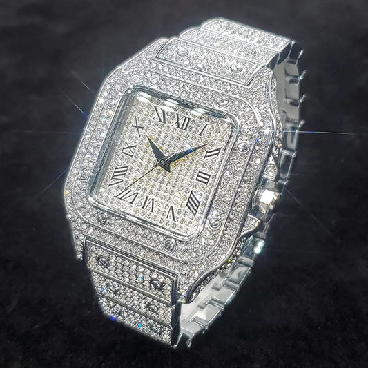 Iced-Out Spinner Watch