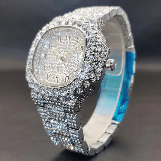 Miami Ice Aquilis Arabic Iced Out Watch