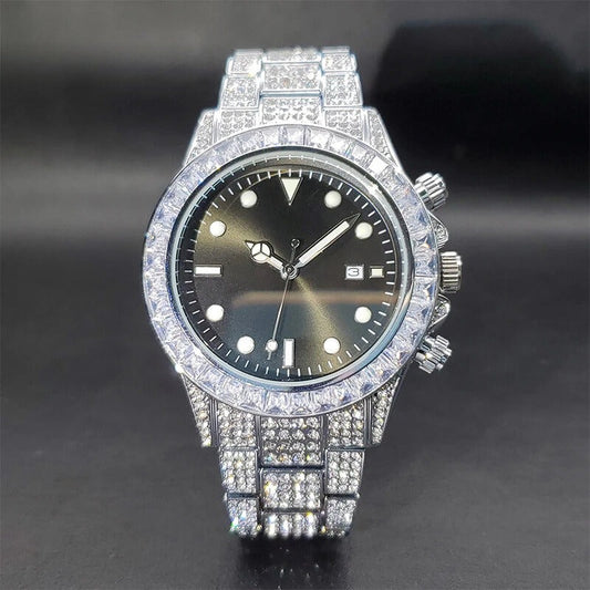 Miami Ice™ Noir Baguette Watch 