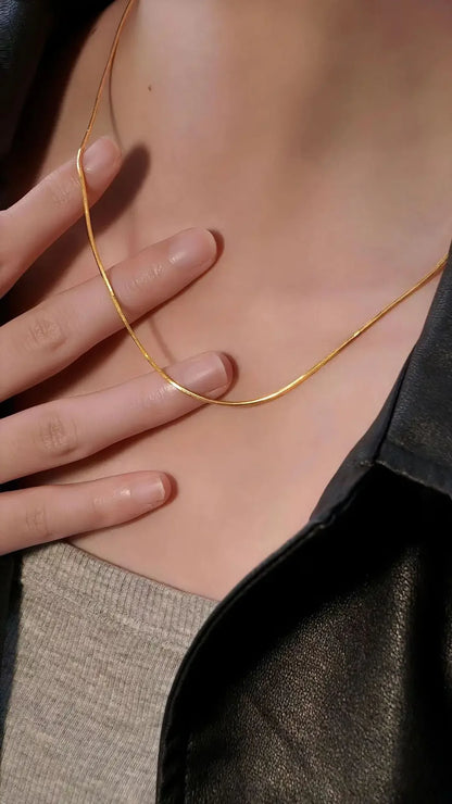 Miami Ice 3mm Round Snake Chain - Gold