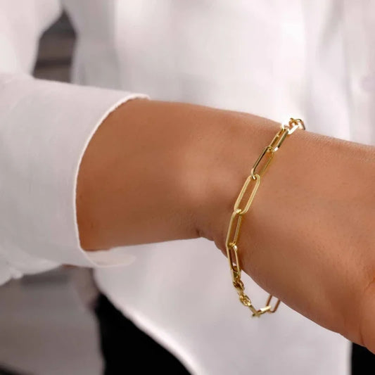 Miami Ice Chain Link Bracelet - Gold