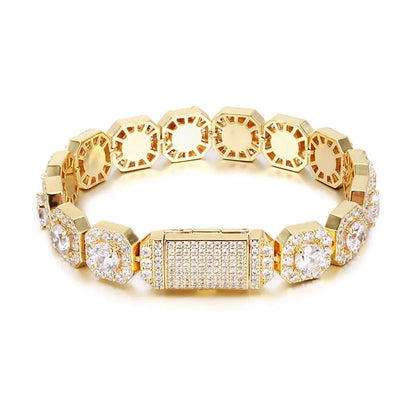 Miami Ice Vvs Clustered Bracelet - White Gold